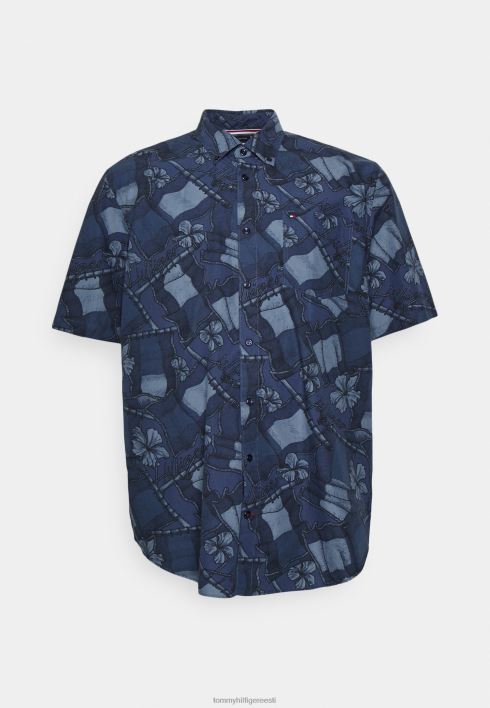 lainelise lipuga särgisärk RJV626260 kõrbetaevas/multi Tommy Hilfiger