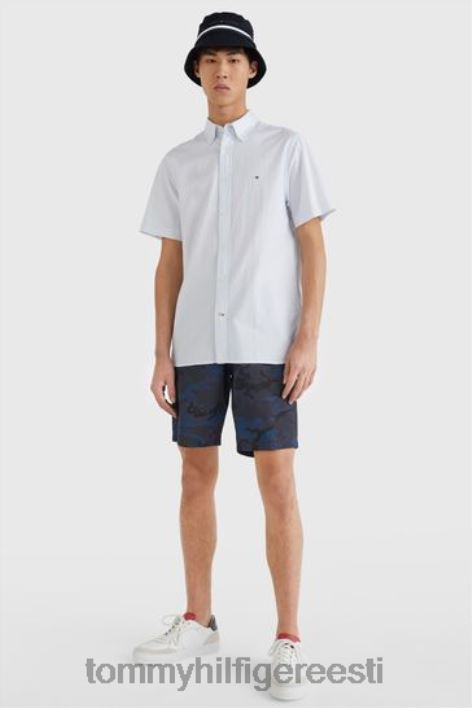 meeste popliinist lühikeste varrukatega särk RJV623259 sinine Tommy Hilfiger