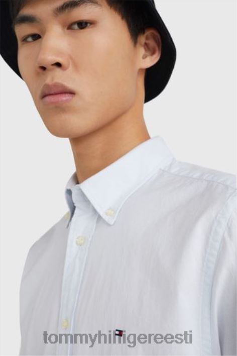 meeste popliinist lühikeste varrukatega särk RJV623259 sinine Tommy Hilfiger