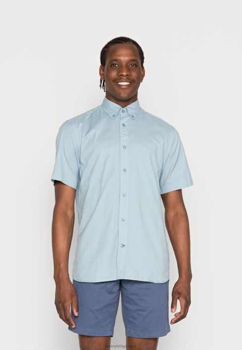 naturaalsest pehmest popliinist särk RJV624012 ülev sinine Tommy Hilfiger