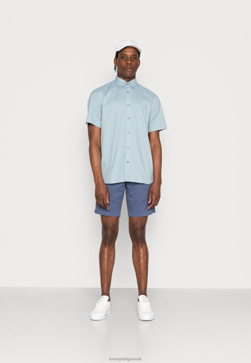 naturaalsest pehmest popliinist särk RJV624012 ülev sinine Tommy Hilfiger