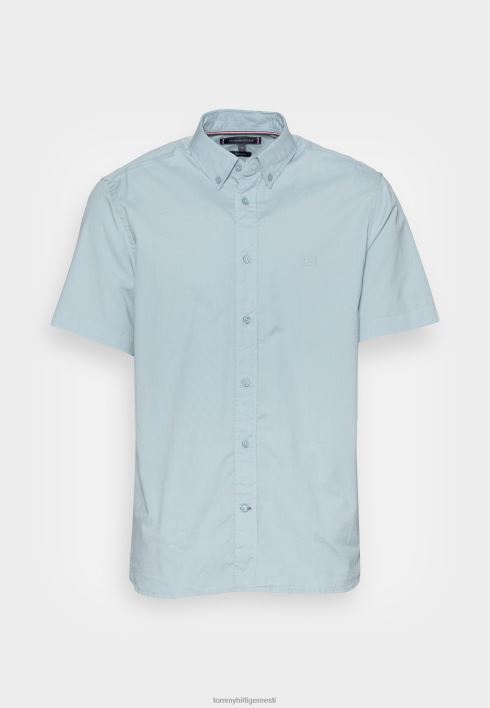 naturaalsest pehmest popliinist särk RJV624012 ülev sinine Tommy Hilfiger