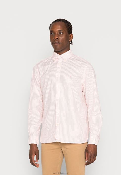 naturaalsest pehmest popliinist särk RJV626264 päikeseloojangu virsik/multi Tommy Hilfiger