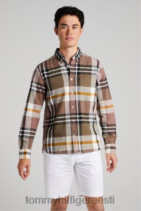 neutraalne check-särk RJV623539 beež Tommy Hilfiger