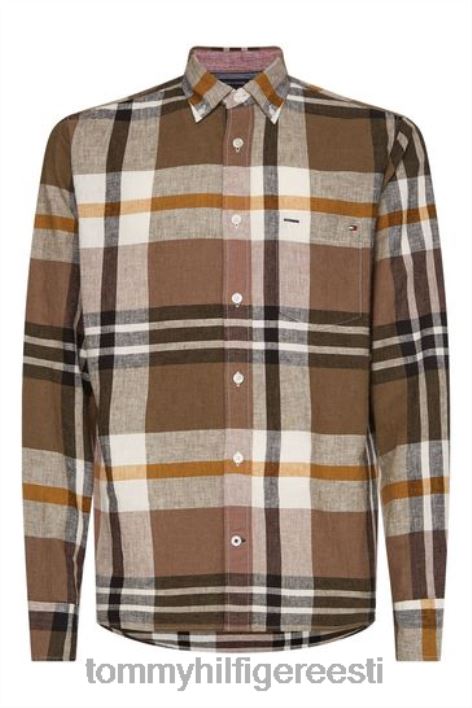 neutraalne check-särk RJV623539 beež Tommy Hilfiger