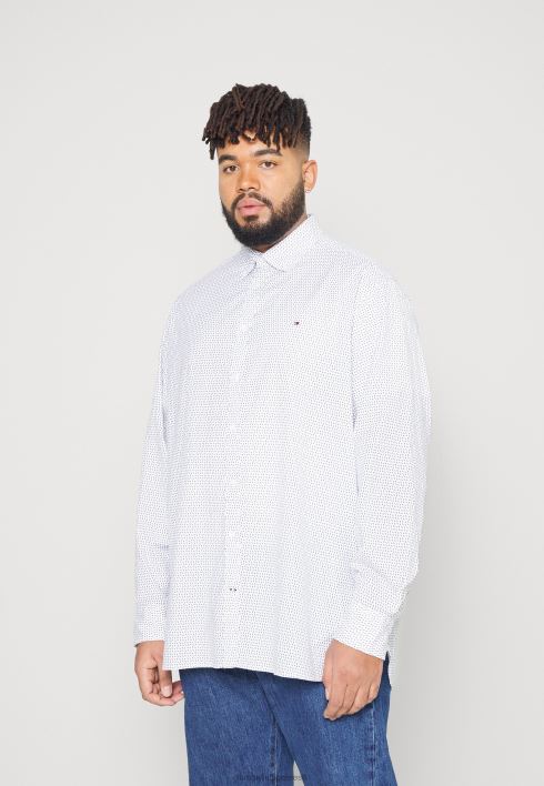 pehme mikroprinteriga särk RJV628756 optika valge/süsiniktumedus Tommy Hilfiger