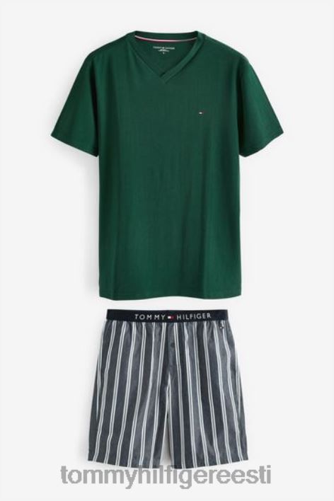 särgi varrukatega pidžaama komplekt RJV623223 roheline Tommy Hilfiger