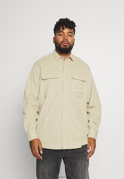script logo overshirt särk RJV624967 kõrbepruun Tommy Hilfiger