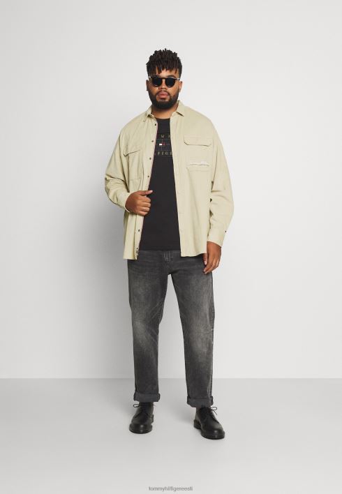 script logo overshirt särk RJV624967 kõrbepruun Tommy Hilfiger