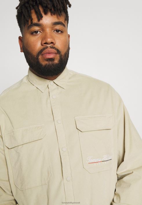 script logo overshirt särk RJV624967 kõrbepruun Tommy Hilfiger