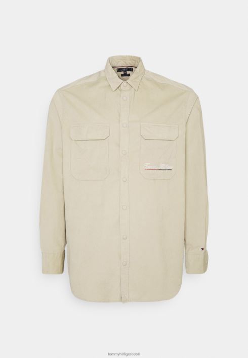 script logo overshirt särk RJV624967 kõrbepruun Tommy Hilfiger