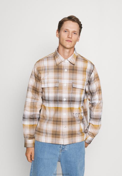 shadow check overshirt särk RJV628662 maakoht khaki/multi Tommy Hilfiger