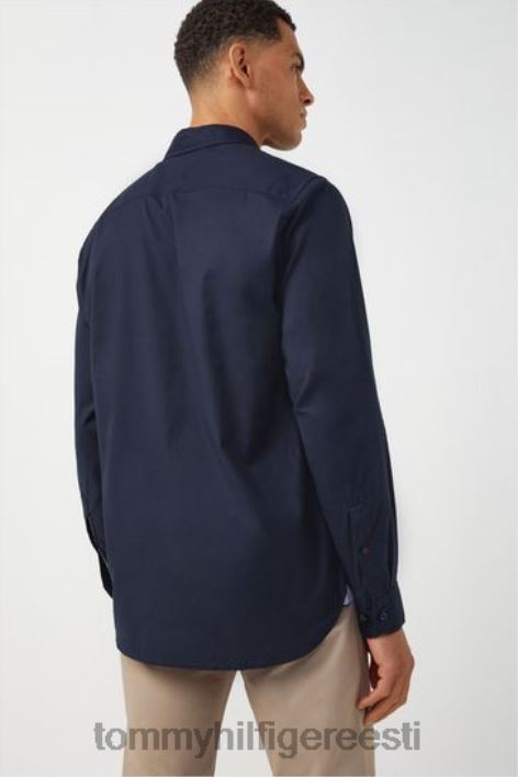 tavalise sobivusega poplinsärk RJV623376 sinine Tommy Hilfiger