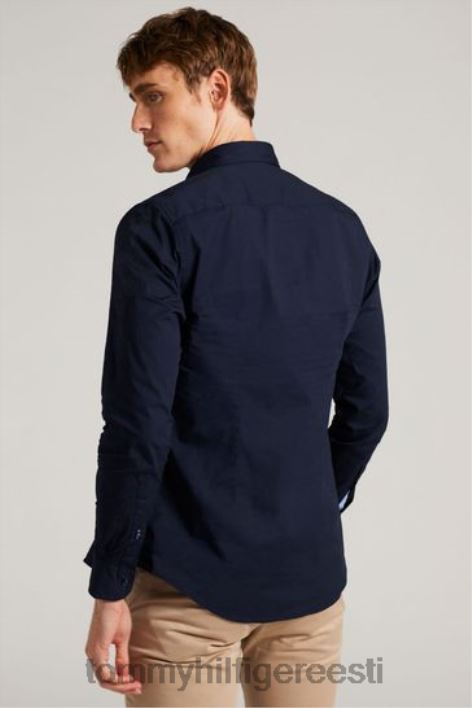 tavalise sobivusega poplinsärk RJV623376 sinine Tommy Hilfiger