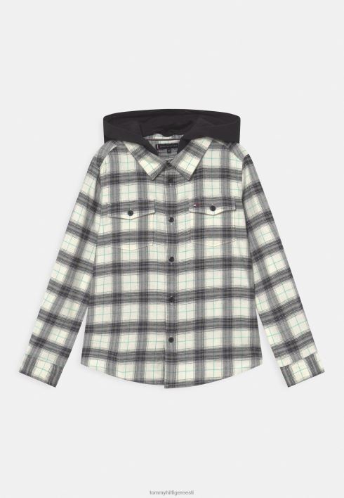 veniv kapuutsiga tšekksärk RJV628154 beež/hägune Tommy Hilfiger