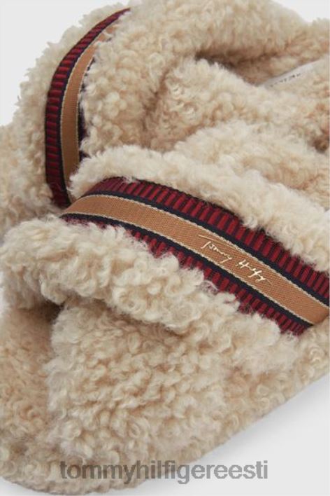 looduslikud šerpa sussid RJV623578 beež Tommy Hilfiger