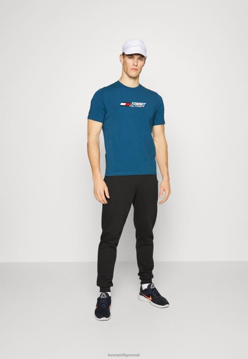 Essentials suure logoga t-särk RJV626208 sinine dokk Tommy Hilfiger