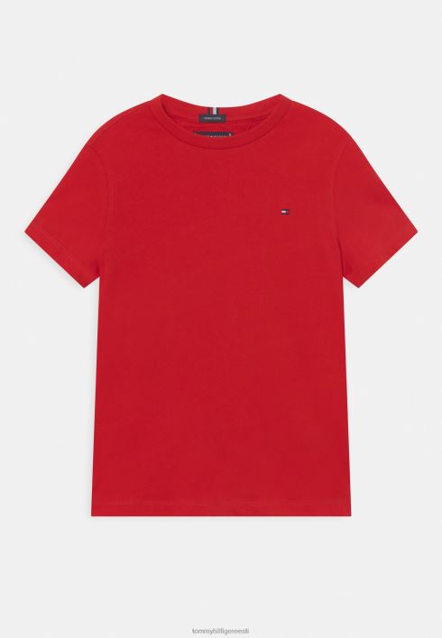 Essentsiaalne T-särk RJV624937 sügav karmiinpunane Tommy Hilfiger