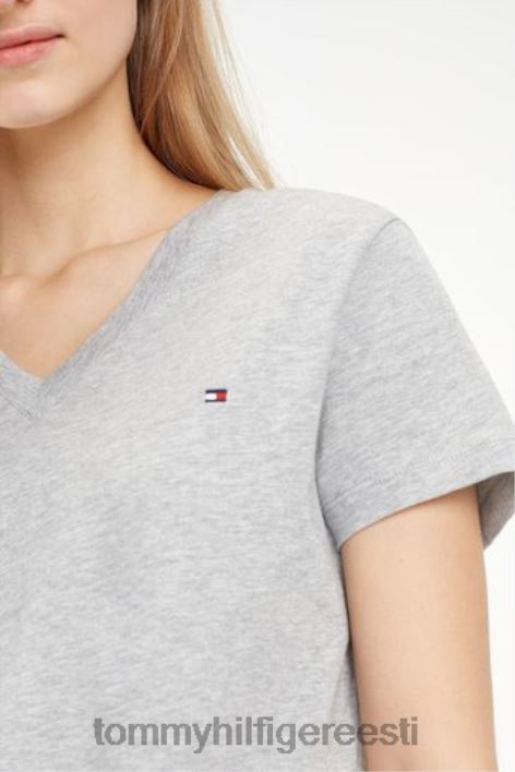 Heritage V-kaelusega T-särk RJV622936 hall Tommy Hilfiger