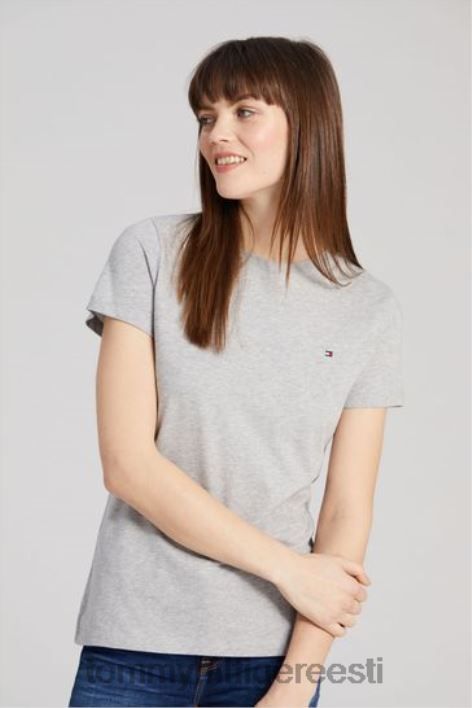 Meeskonnakaelusega T-särk RJV623131 hall Tommy Hilfiger