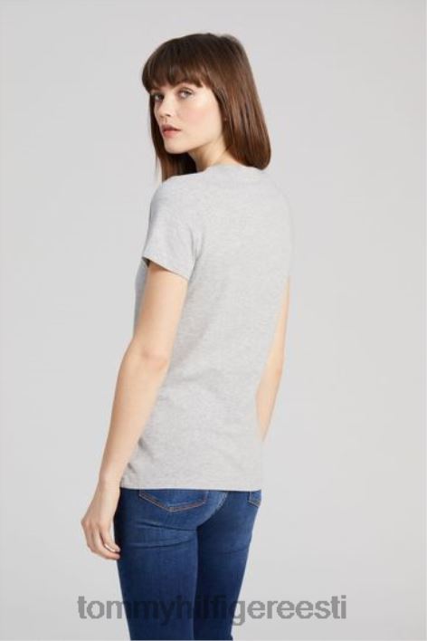 Meeskonnakaelusega T-särk RJV623131 hall Tommy Hilfiger