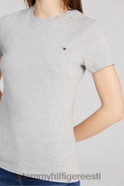 Meeskonnakaelusega T-särk RJV623131 hall Tommy Hilfiger