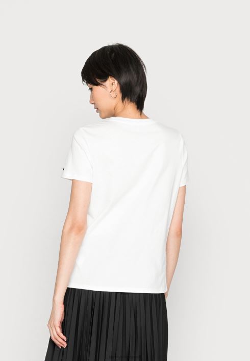 abo maalitud südamega c-kaelusega t-särk RJV627985 ekru Tommy Hilfiger