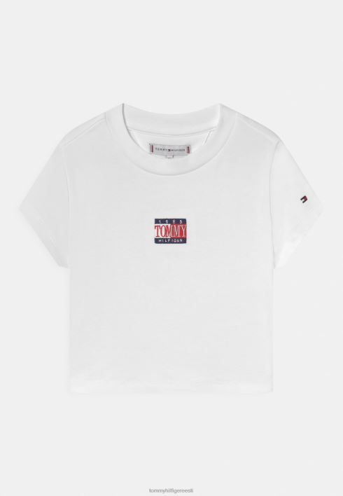 ajatu crop printiga t-särk RJV625174 valge Tommy Hilfiger