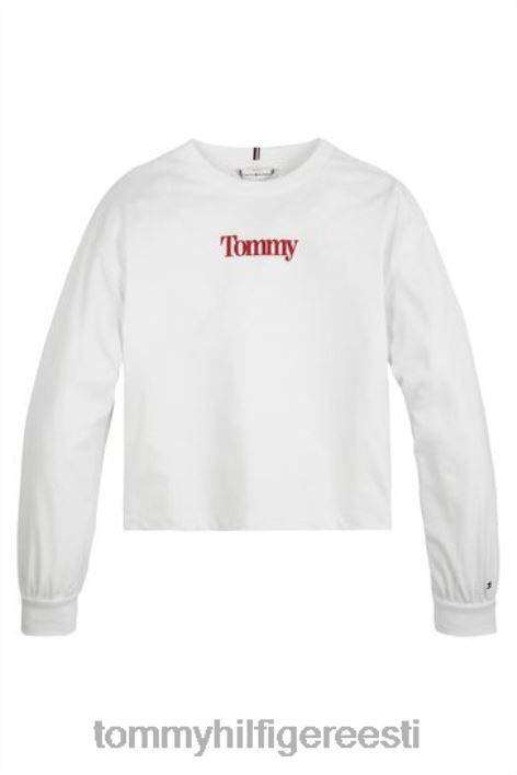 ajatu pikkade varrukatega T-särk RJV623380 valge Tommy Hilfiger