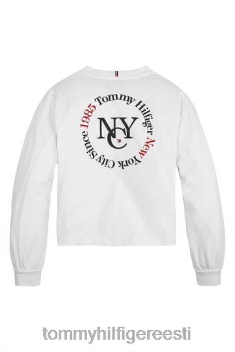 ajatu pikkade varrukatega T-särk RJV623380 valge Tommy Hilfiger