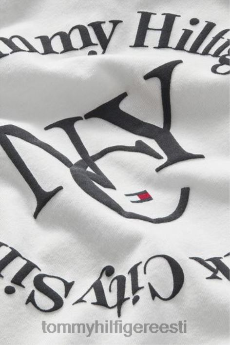 ajatu pikkade varrukatega T-särk RJV623380 valge Tommy Hilfiger