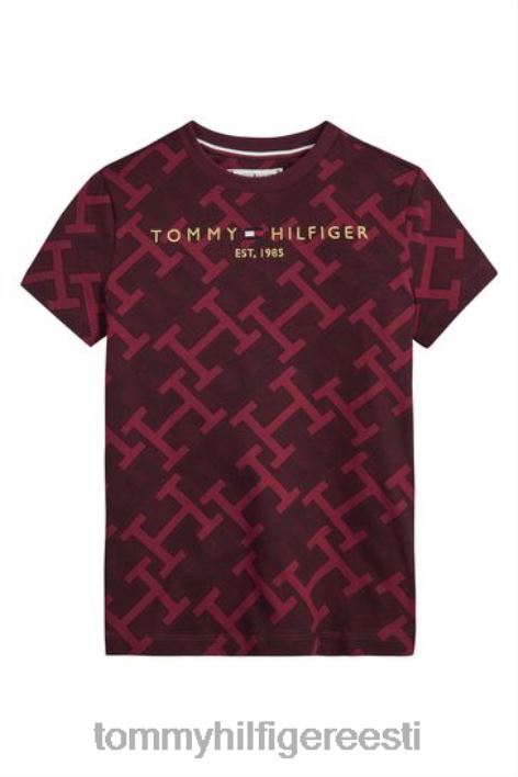 aop monogrammi t-särk sisse RJV623703 punane Tommy Hilfiger