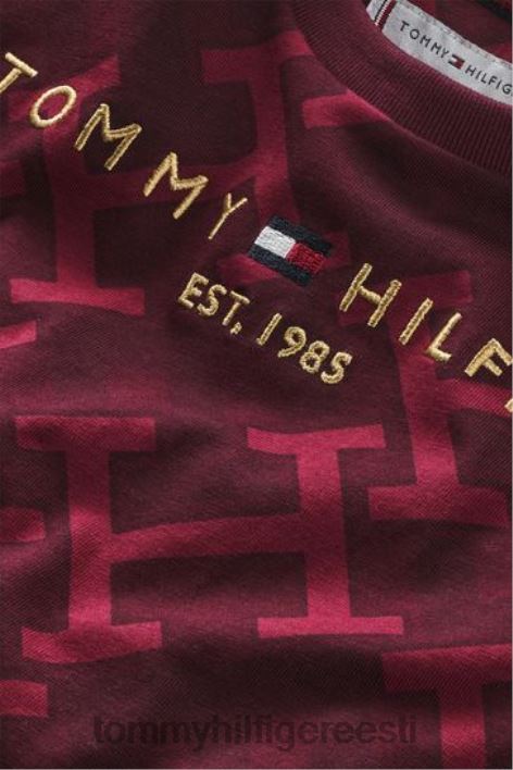 aop monogrammi t-särk sisse RJV623703 punane Tommy Hilfiger