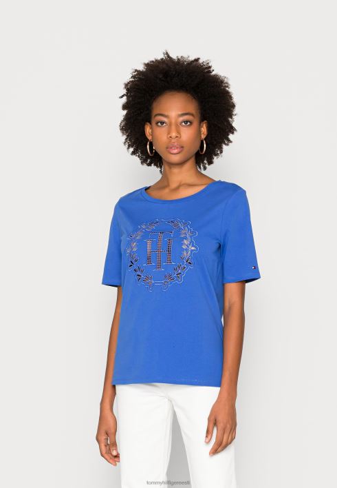 aplikatsiooniga avatud t-särk RJV627490 verona sinine Tommy Hilfiger
