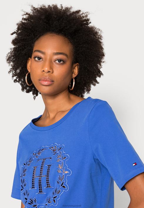 aplikatsiooniga avatud t-särk RJV627490 verona sinine Tommy Hilfiger