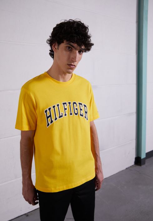 arch casual print t-särk RJV624311 soe kollane Tommy Hilfiger