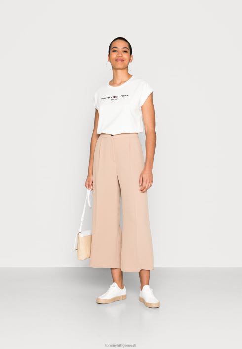 avatud teekorgiga trükiga T-särk RJV624347 ekru Tommy Hilfiger