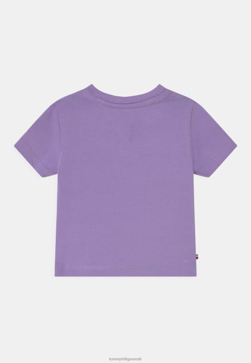 baby essential tee unisex printiga T-särk RJV628092 violetne vioola Tommy Hilfiger