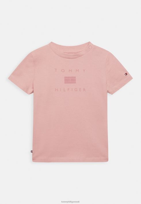 beebi logoga t-särk RJV628093 roosa Tommy Hilfiger