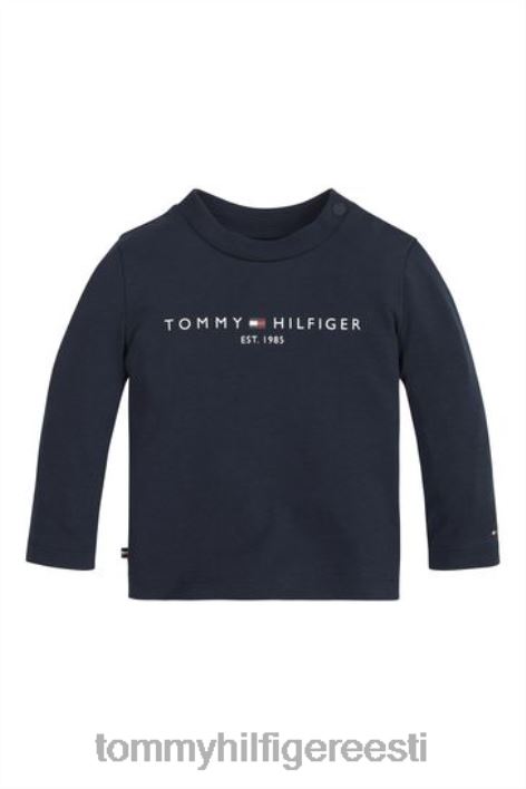 beebile vajalik pikkade varrukatega T-särk RJV623615 sinine Tommy Hilfiger