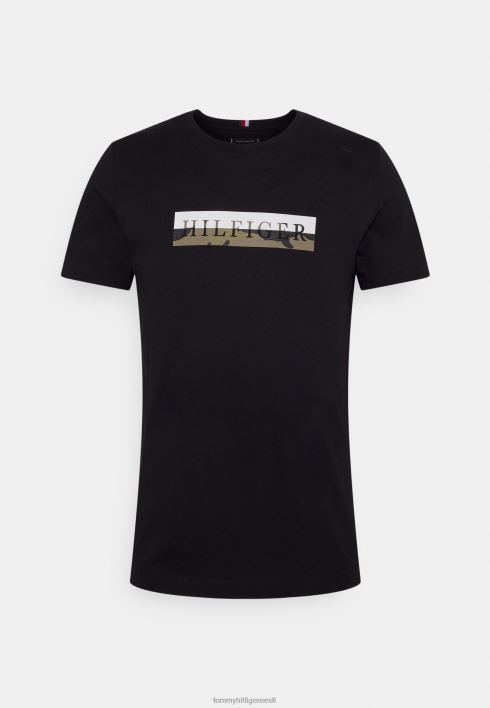 camo graafiline t-särk RJV627572 must Tommy Hilfiger