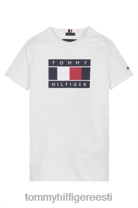 globaalse triibuga t-särk RJV623196 valge Tommy Hilfiger