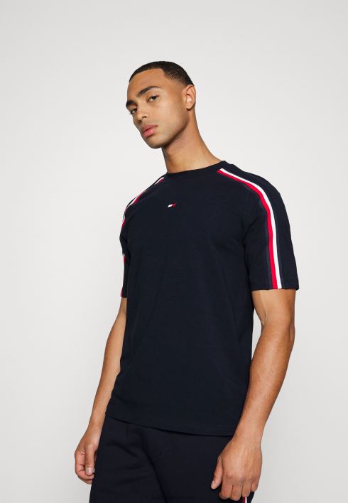 globaalse triibuga t-särk RJV625808 kõrbe taevas Tommy Hilfiger