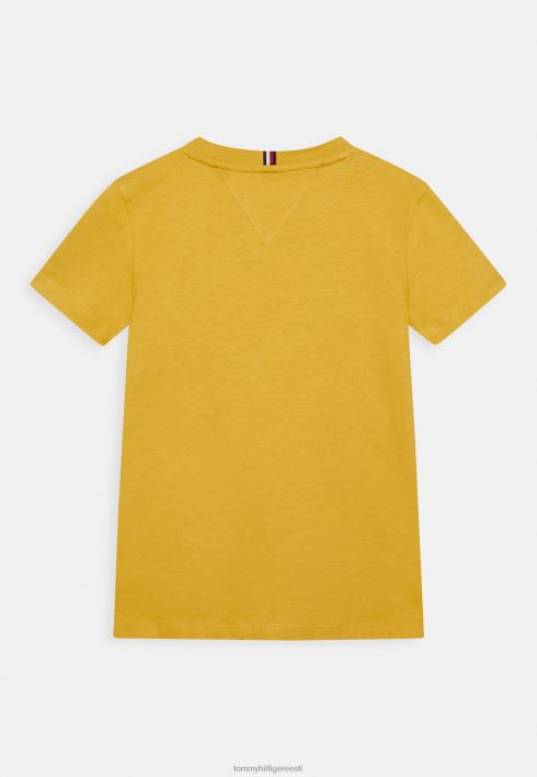 globaalse triibulise lipuga t-särk RJV624387 toskaana kollane Tommy Hilfiger