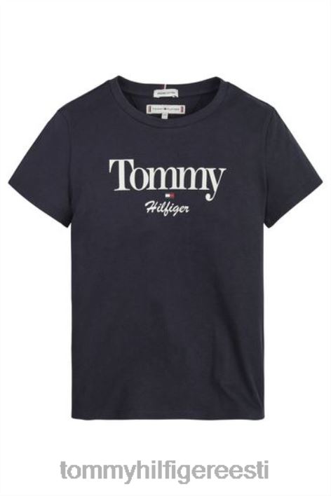 graafiline sädelev T-särk RJV623399 sinine Tommy Hilfiger