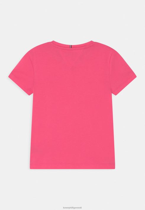 graafiline t-särk RJV625379 roosa hoiatus Tommy Hilfiger