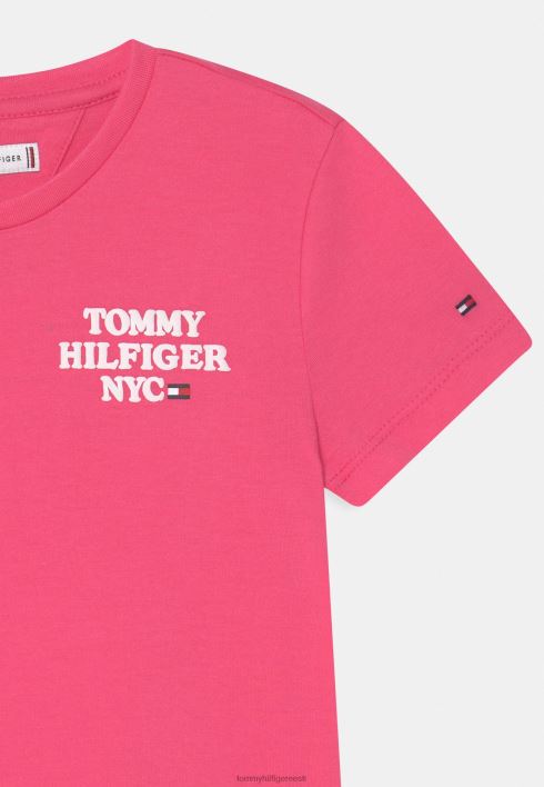 graafiline t-särk RJV625379 roosa hoiatus Tommy Hilfiger