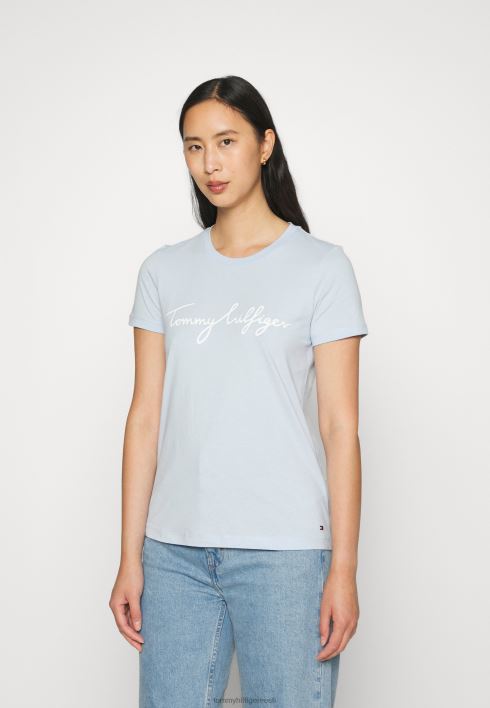 graafilise kaelusega t-särk RJV625295 tuuline sinine Tommy Hilfiger