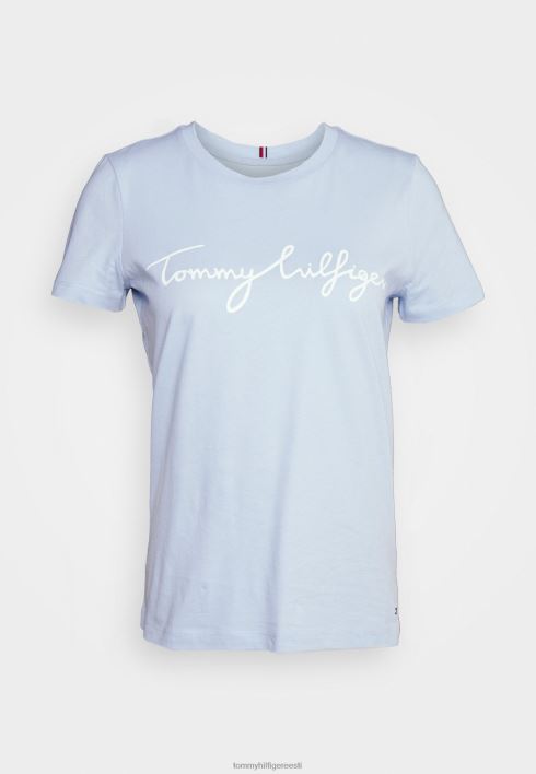 graafilise kaelusega t-särk RJV625295 tuuline sinine Tommy Hilfiger