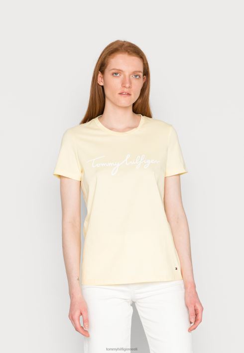 graafilise kaelusega t-särk RJV627771 sidruni keerd Tommy Hilfiger